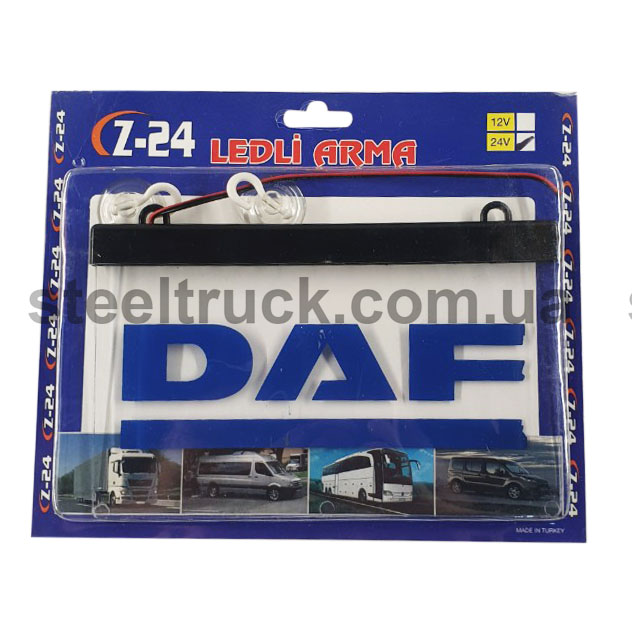 

Табличка диодная DAF квадрат