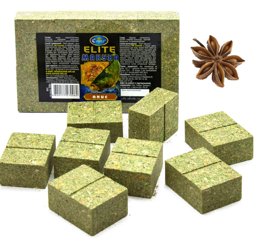 

Макуха рыболовная Анис Корона Elite 8 шт Макуха кубики для макушатника
