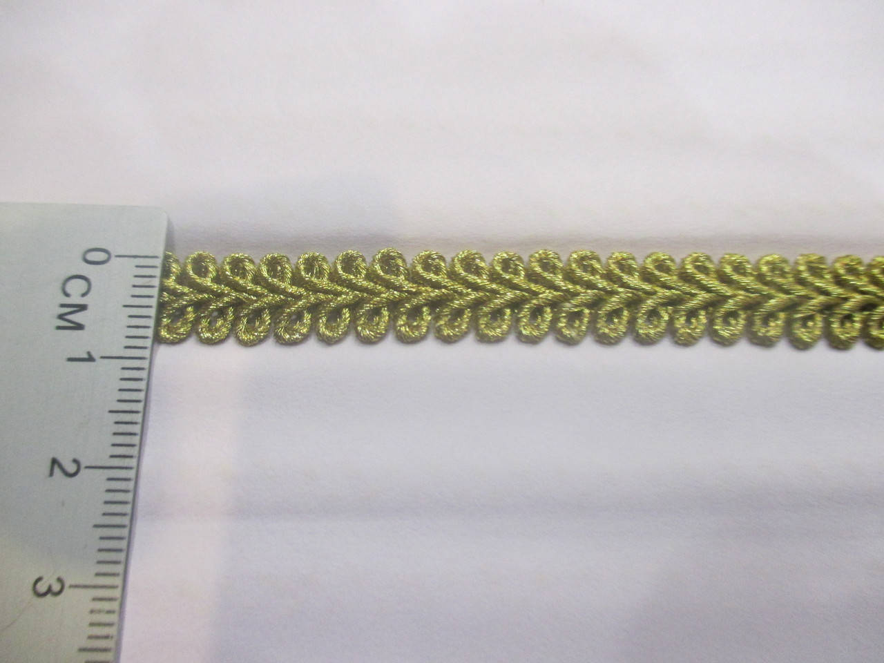 

Тесьма декоративная золотая люрекс с золотом шанель "Косичка" 8-9 мм, Золотистый