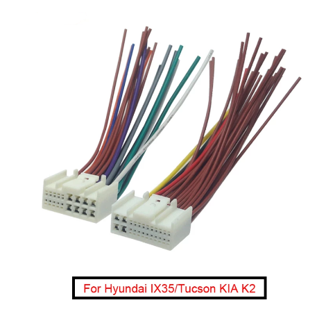 

Штатный универсальный разъем/штекер подключения магнитолы Kia Hyundai