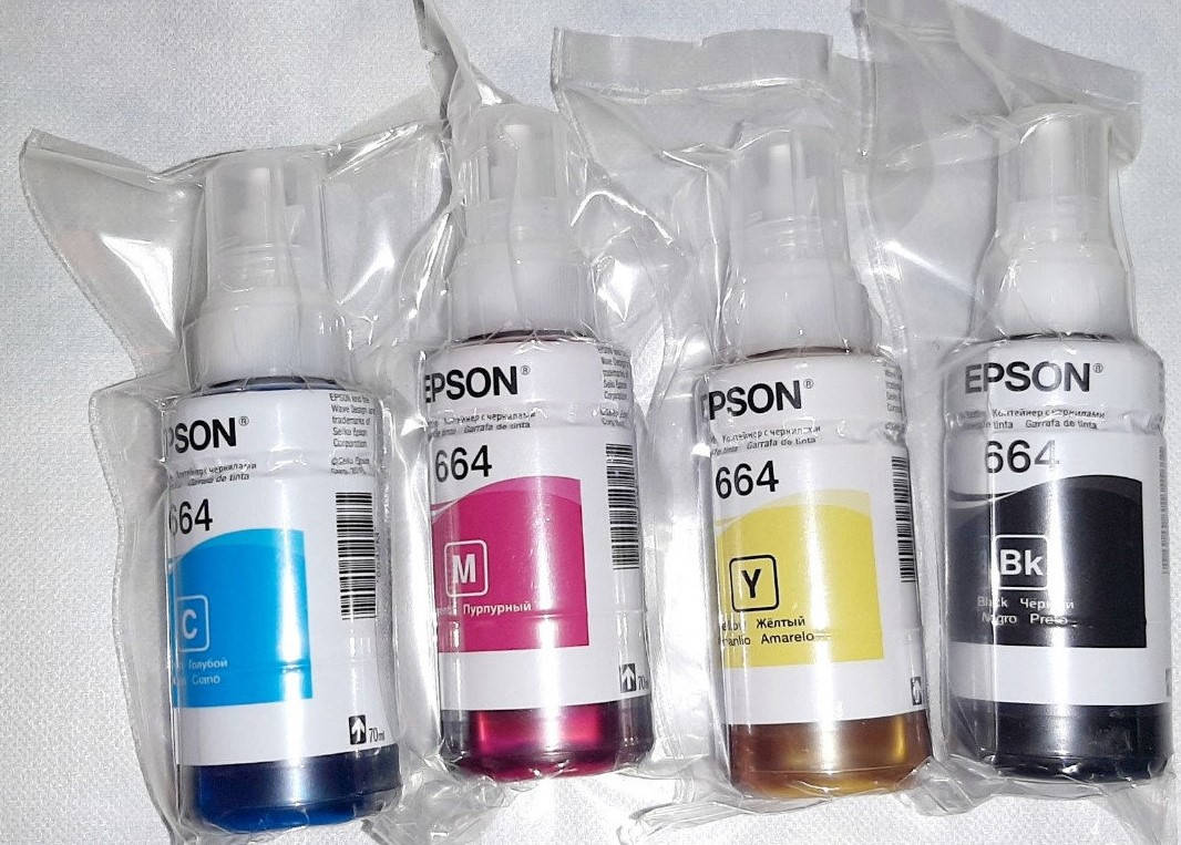

ОРИГИНАЛЬНЫЕ ЧЕРНИЛА EPSON 664 (комплект 4*70 мл)