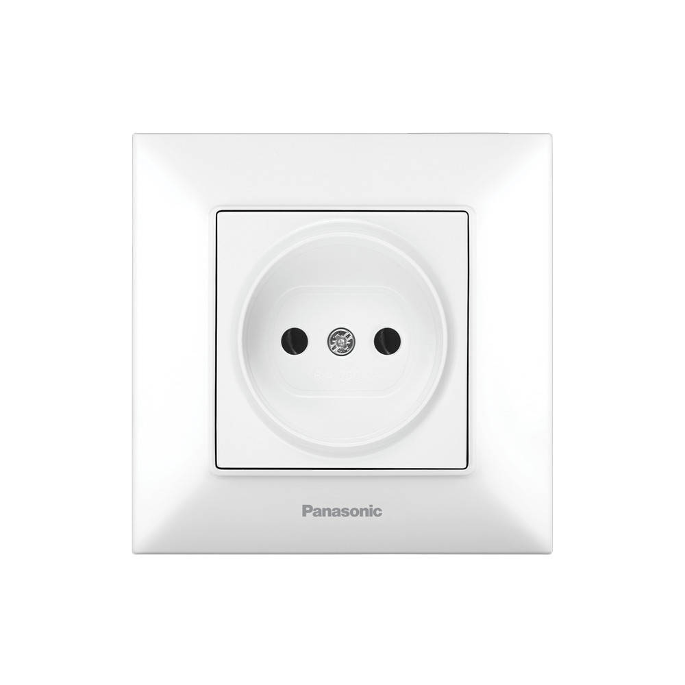 

Розетка без заземления Panasonic Arkedia Slim 0201-2WH белая