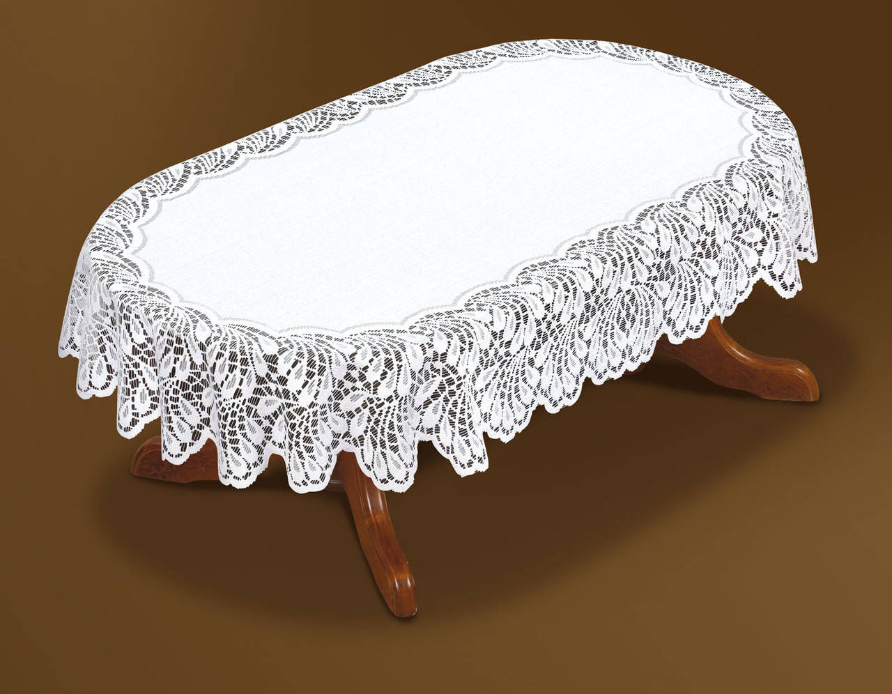 

Скатерть 180х130 на овальный стол, Белый