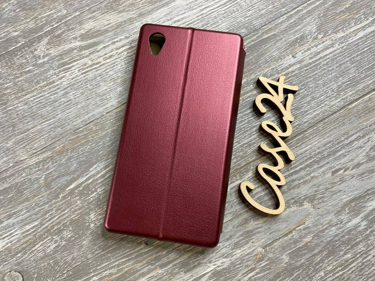 

Чехол книжка Elegant book для Sony Xperia X F5122 (7 цветов) бордовый