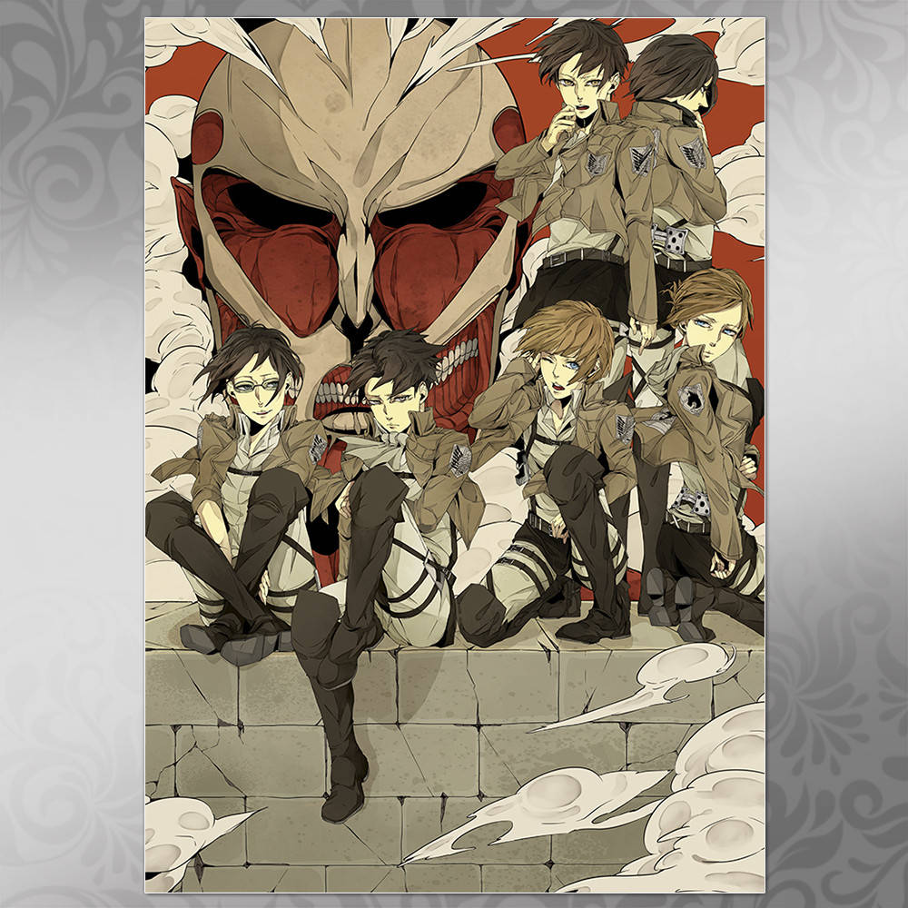 

Плакат Аниме Attack on Titan 003