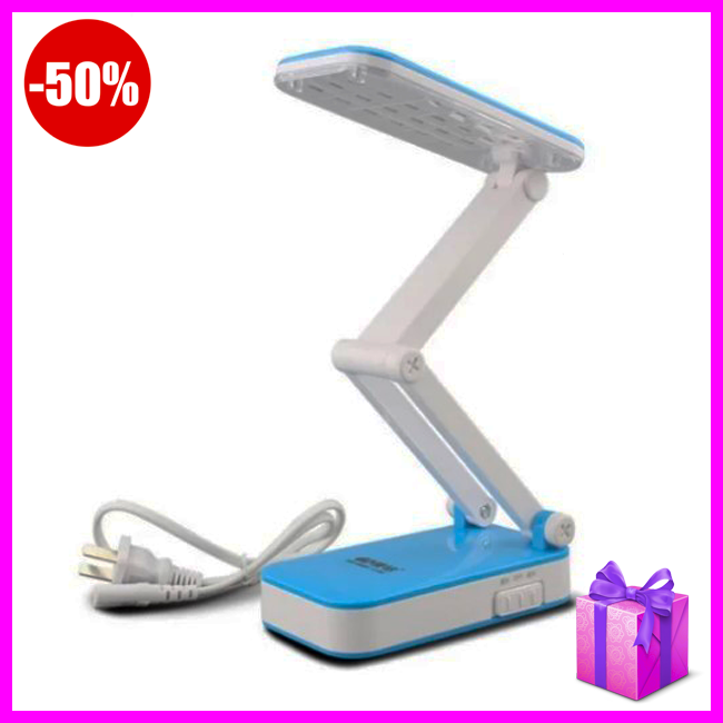 

Лампа светодиодная настольная Kamisafe KM 6668C, светильник трансформер на стол для дома и офиса, Белый