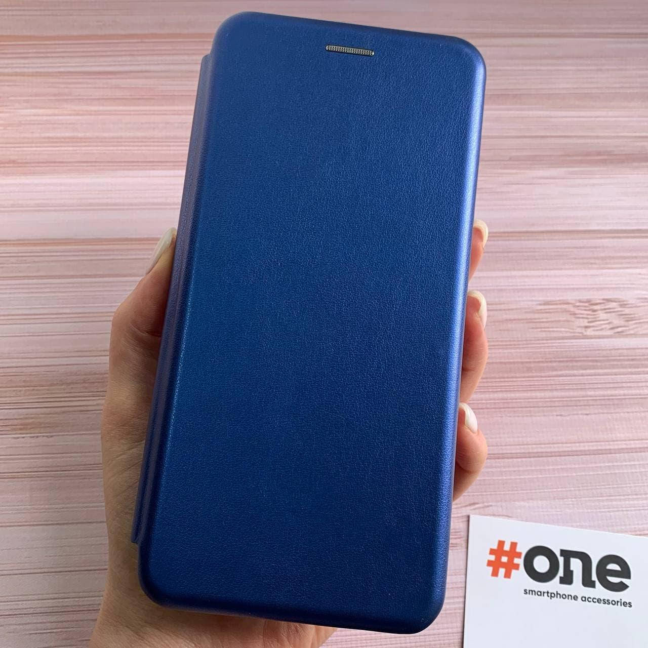 

Чехол книга для Samsung A02 с эко кожи с подставкой магнитом книжка на телефон самсунг а02 синяя STN, Синий