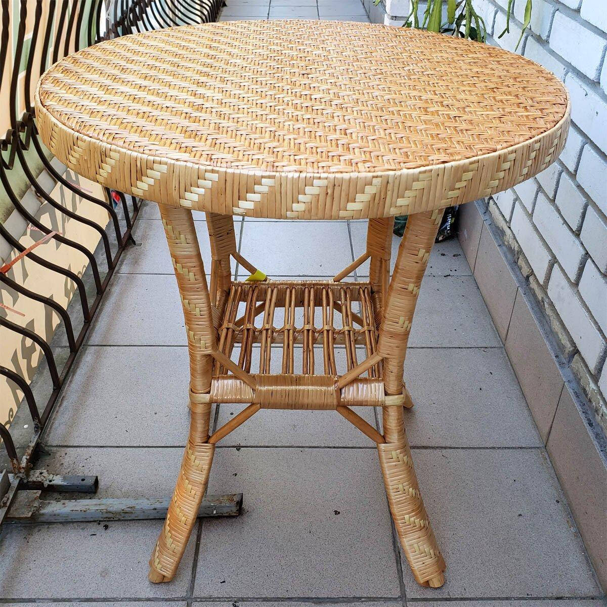 

Стол круглый из лозы (61 x 61 x 69 см) VL010