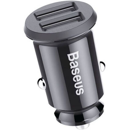 

Автомобільний зарядний пристрій Baseus Small Rice Grain 3.1 А Black (CCALL-ML01)