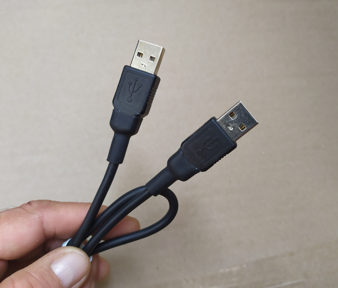 

Кабель USB папа-папа для передачи данных прошивка видео приставок Android качество, Черный