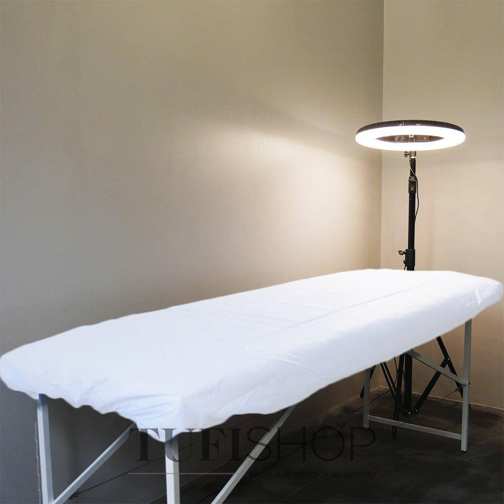 

Чехол на кушетку 0.8*2.1 Panni Mlada белый (универсальный с резинкой) 45 г/м2