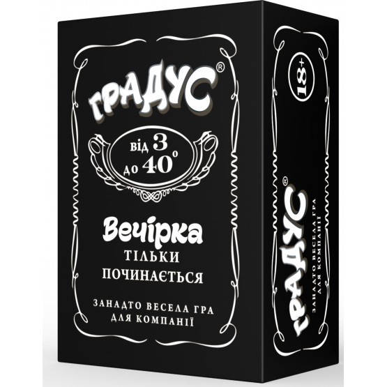 

Настольная игра для компании Градус 18+ (укр.версия) Bombat 4820172800262