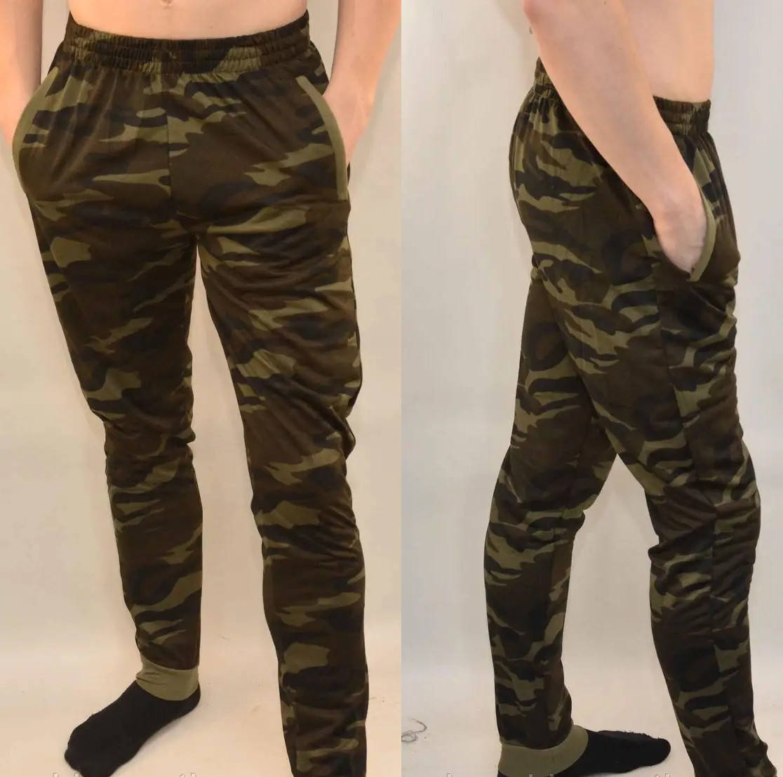 

Мужские спортивный камуфляжные брюки/Штаны под манжет 5XL ТОЛЬКО! Венгрия хаки Трикотаж