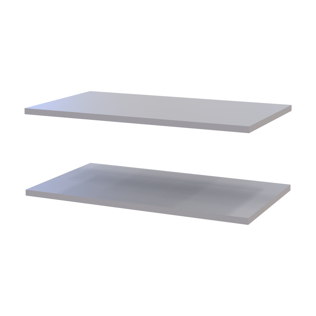 Полиці до тумби (2 шт) Doros Кассель Сірий 61.5х34.5х1.6 (41516228) 2