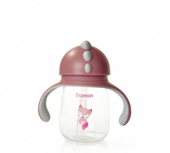 

Поильник детский для напитков 15х8х15см/260мл из пластика Fissman Бордовый