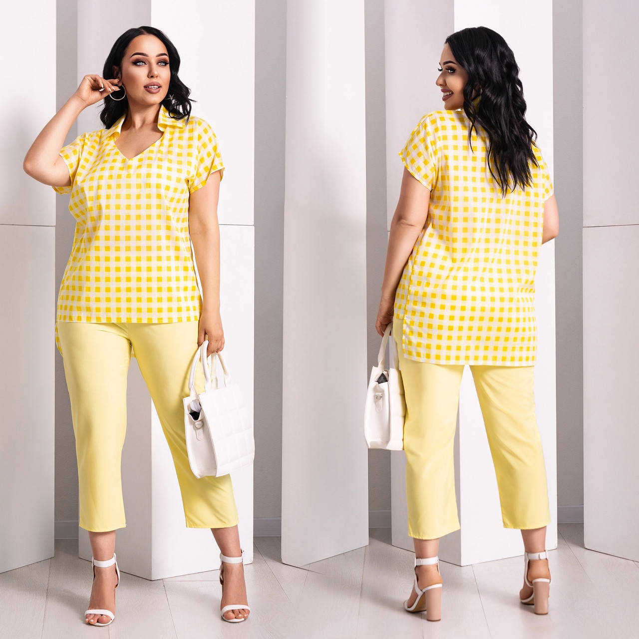 

Костюм двойка женский полубатальный, размеры 46-60 "LADA" недорого от прямого поставщик, Разные цвета