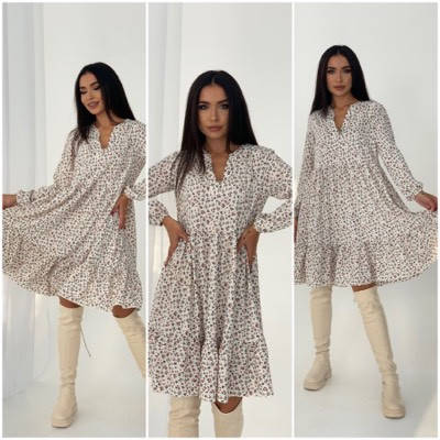 

Женское весеннее платье в цветочек норма и батал новинка 2021