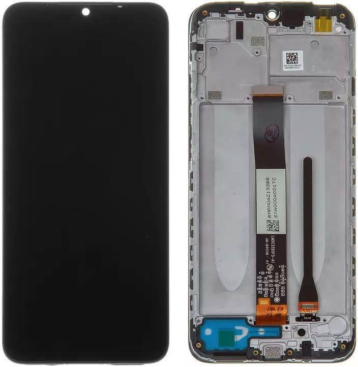 

Дисплей Xiaomi Redmi 9A, Redmi 9C с тачскрином и рамкой, оригинал, черный