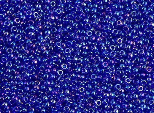 

Мiyuki 15/0 круглий 0177 Transparent Cobalt AB (5 г.)