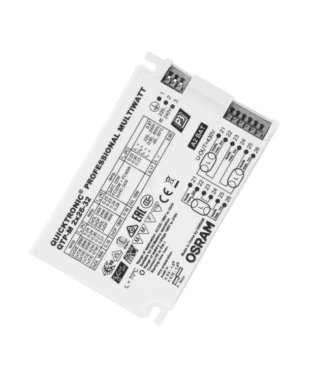 

2X26-32 ЭПРА для компактных люминесцентных ламп IP20, 220-240В, QTP-M , Osram [4008321329158], Осрам