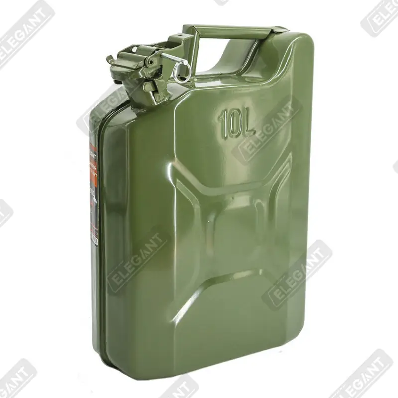 

Канистра металлическая 10 Л ELEGANT, автомобильная канистра, канистра для бензина и дизельного топлива