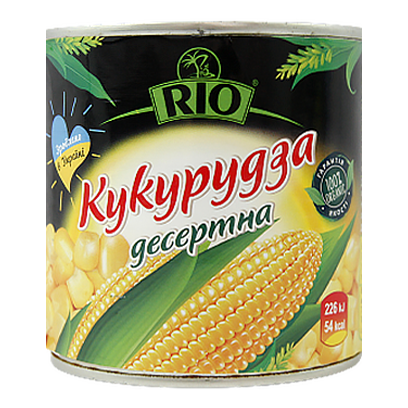 

Кукурудза консервована десертна РІО 420g 12шт/ящ (Код : 00-00005702)