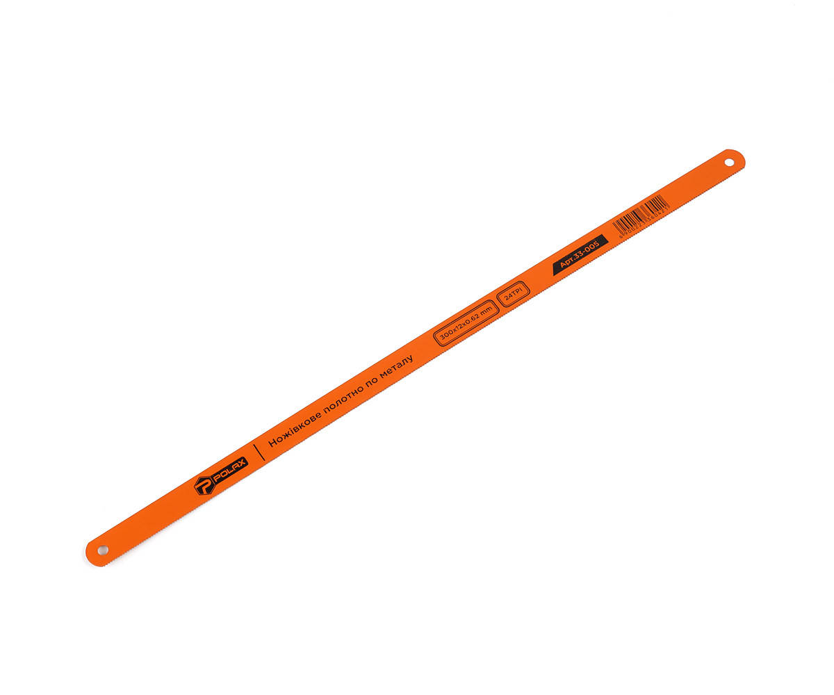 

Ножовочное полотно по металлу Polax 300х12mm, 24TPI, 100 шт. (33-005)