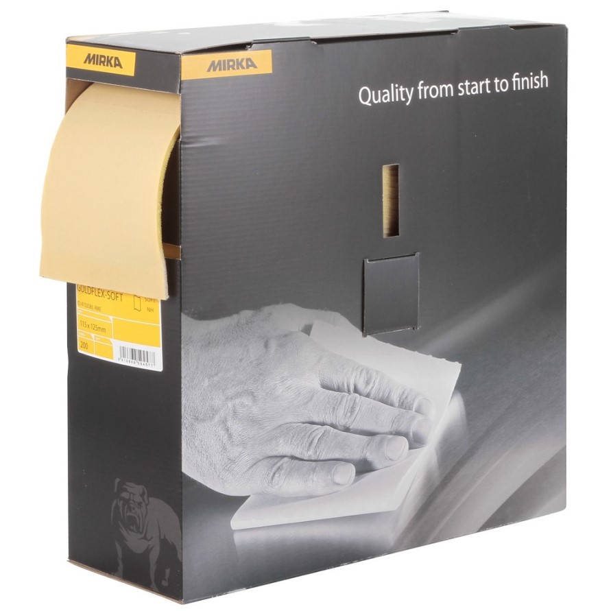 

Шлифовальные листы в рулоне Mirka Goldflex-Soft P320 115 x 125 мм (200 листов)