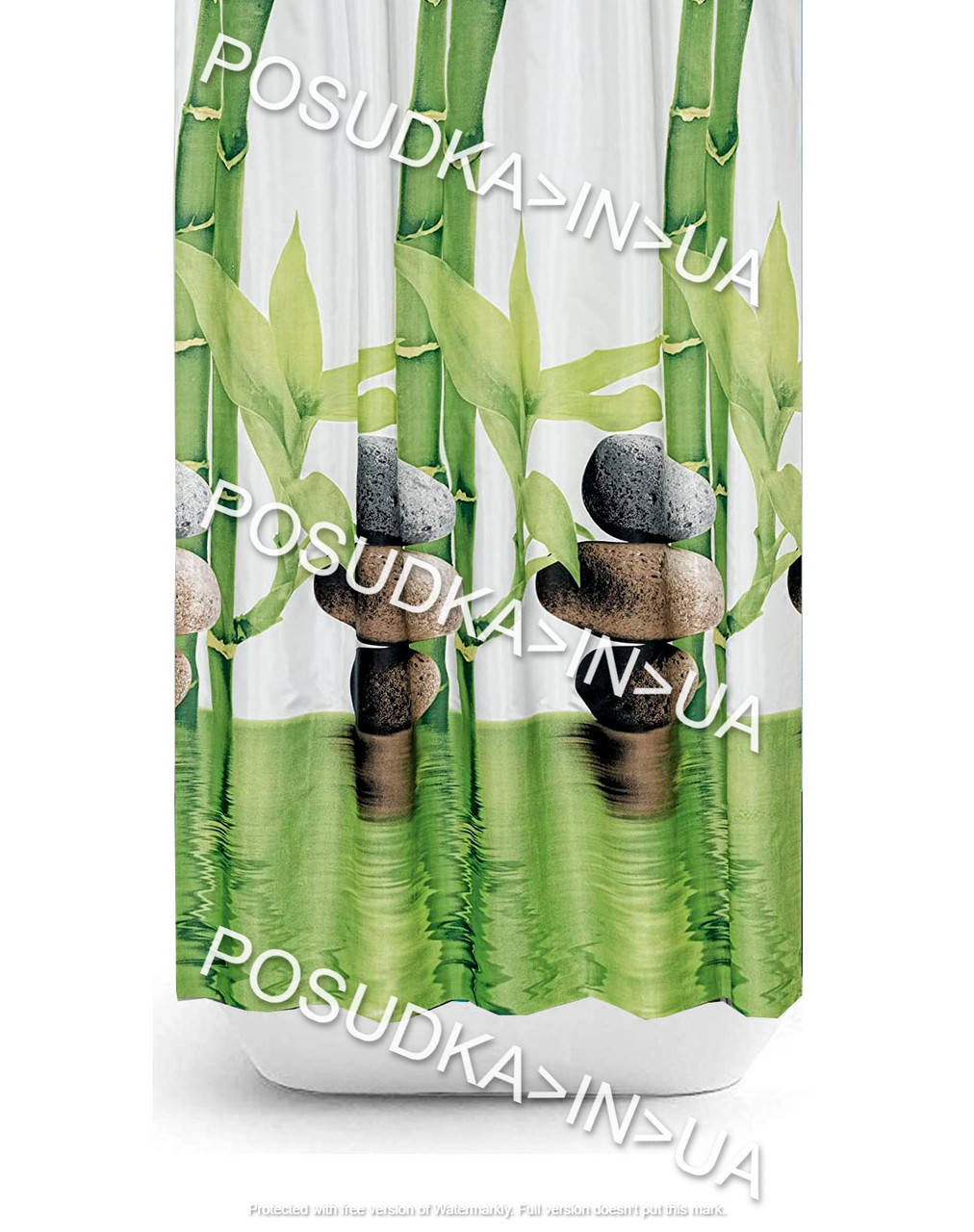 

Тканевая шторка в ванную Tropik Bamboo BS10056 Бамбук 240*200 см широкая