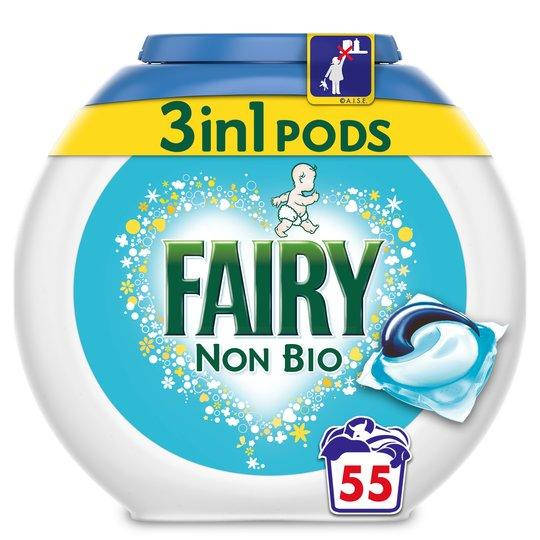 

Капсулы для стирки универсального белья Fairy Non Bio 55 шт