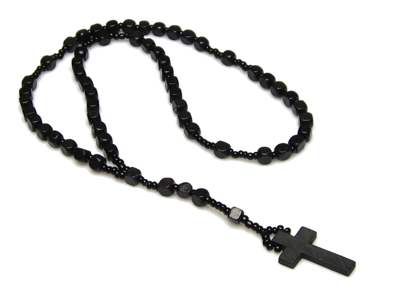 

Мужской розарий Vantuatu VN123 из дерева (Черный)