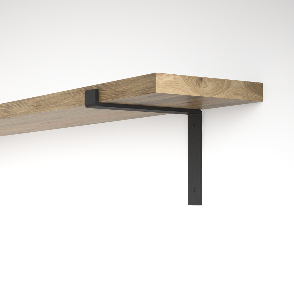 

Кронштейн для полки из металла 206×30mm, H=175mm, Черный