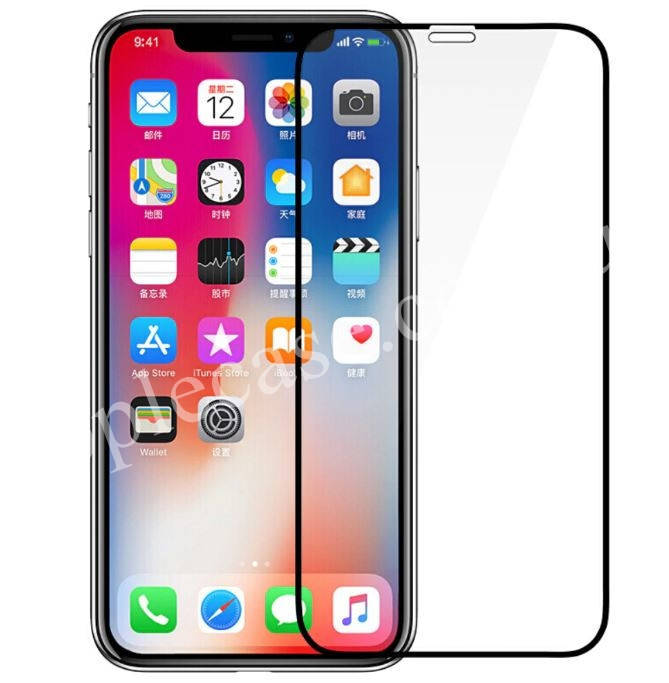 

Защитное стекло 3D для Apple iPhone XS (черное), Черный