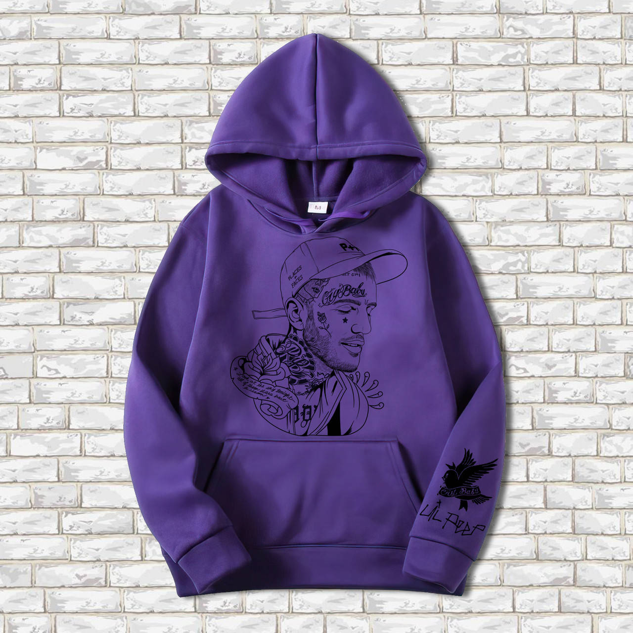 

Худи Lil Peep толстовка фиолетовая XL, Фиолетовый