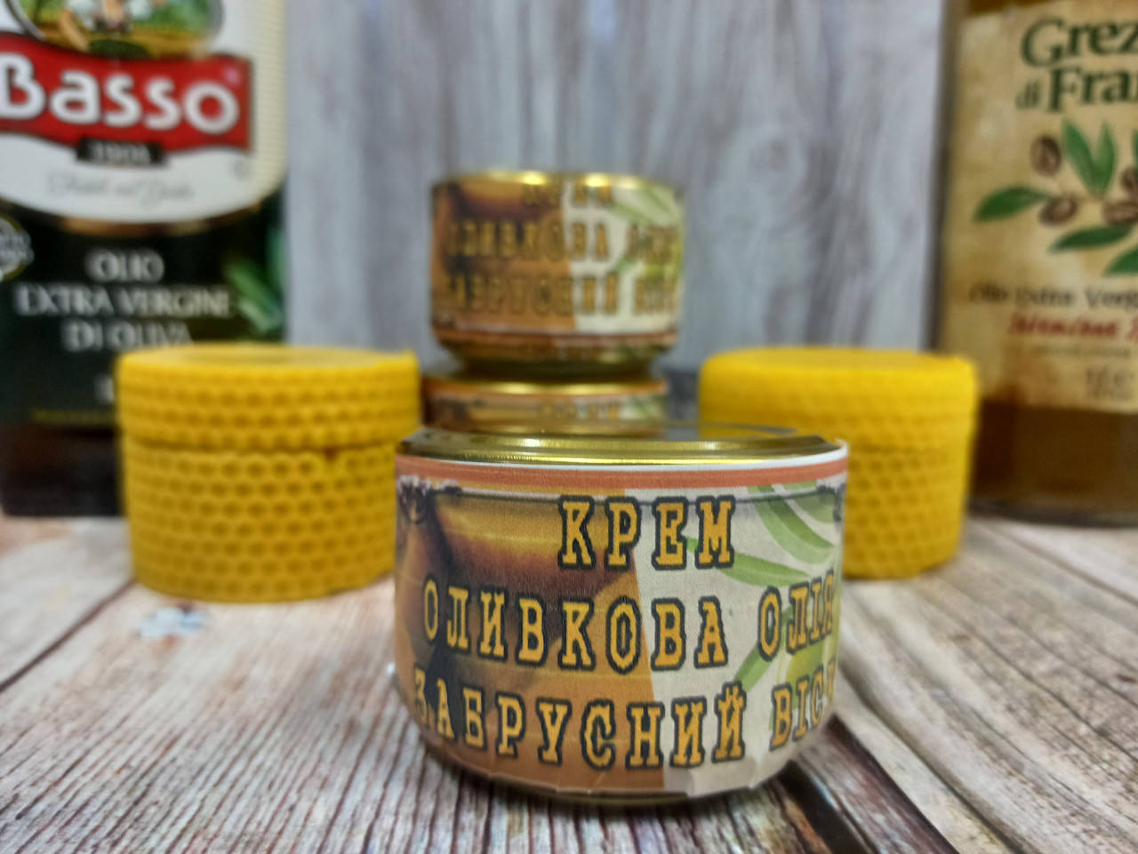 

Оливково-восковой крем для различных типов кожи, стеклянная баночка