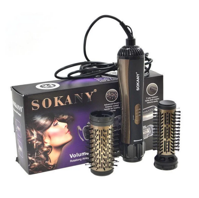 

Стайлер для укладки волос Sokany | Фен-щетка | Воздушный стайлер