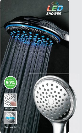 

Лейка душевая с подветкой STORM SH-06 LED