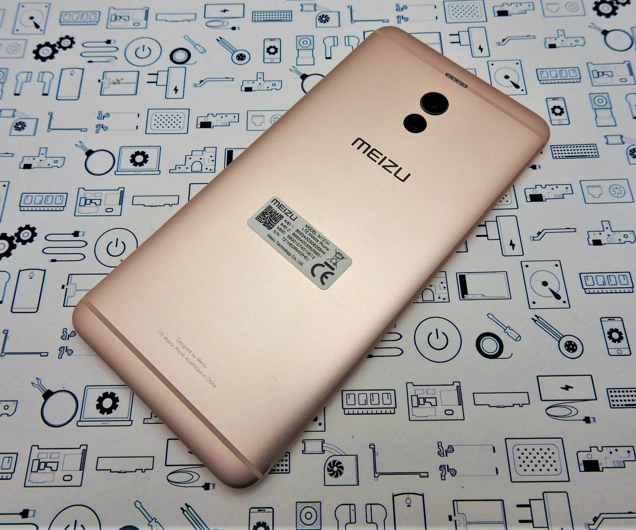 

Задняя крышка meizu m6 gold, Золотистый