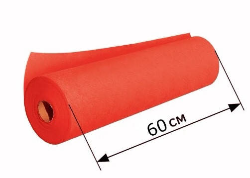 

Простыни одноразовые в рулоне 0.6х100 м, 19 г/м2 Красный