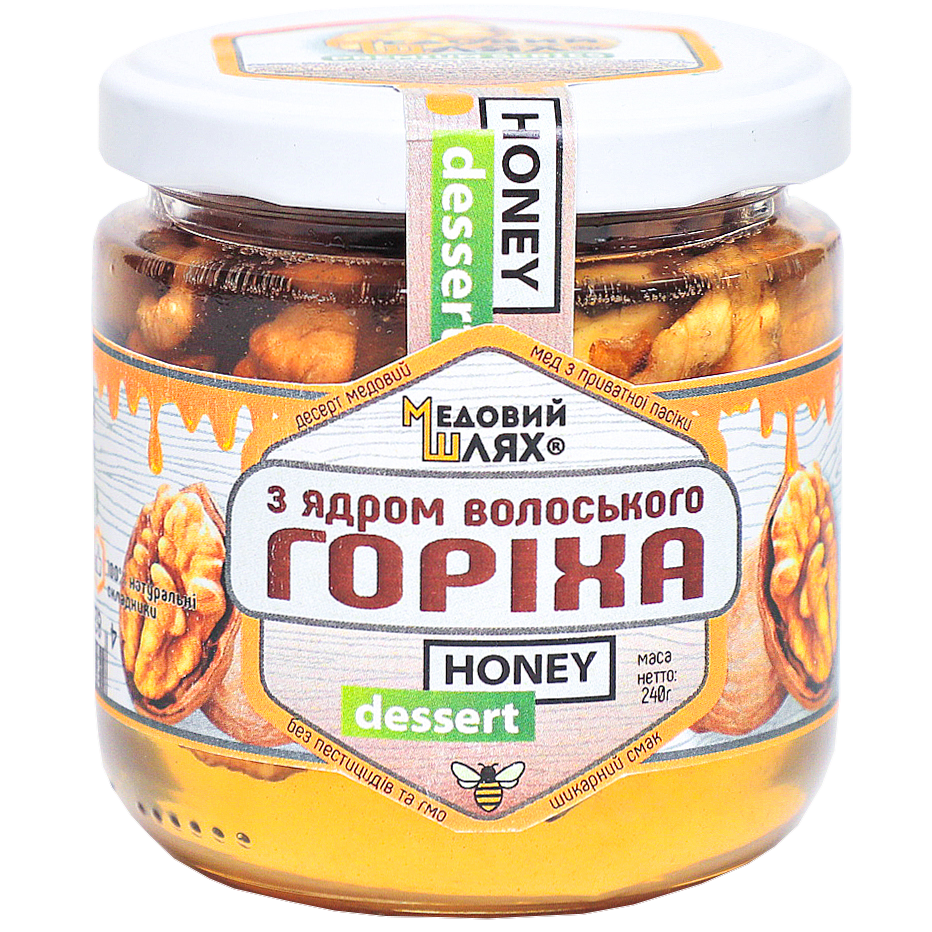 

Десерт медовый с ядром грецкого ореха 240 г