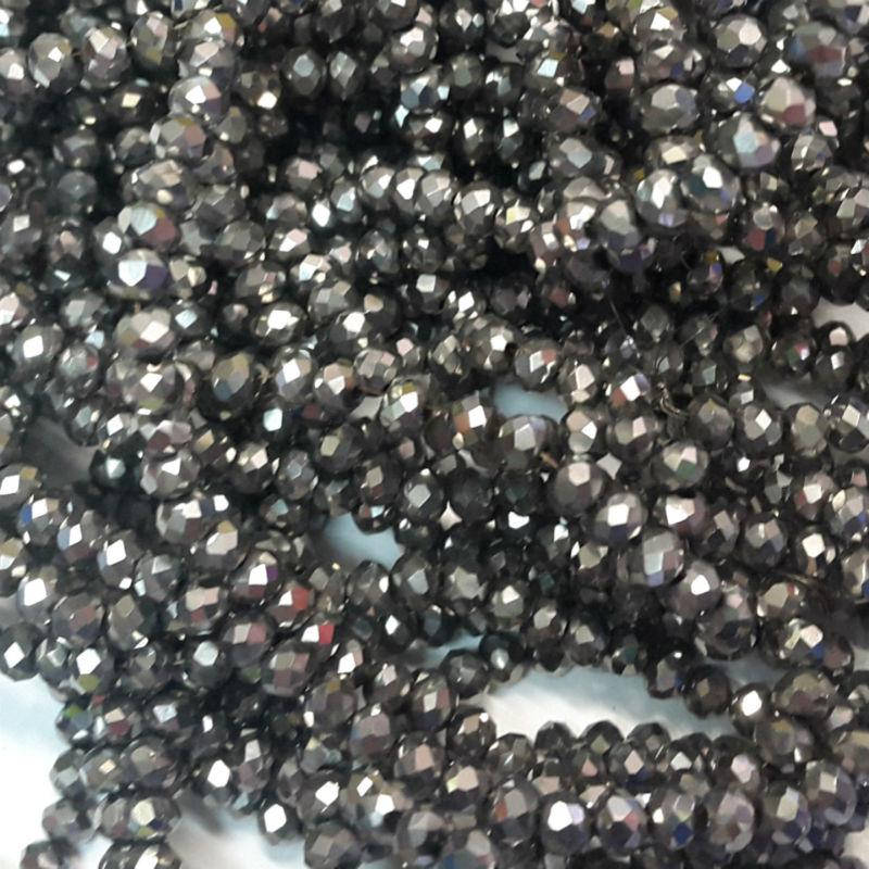 

4мм рондели hematite 130шт/низке (Хрустальные рондели)