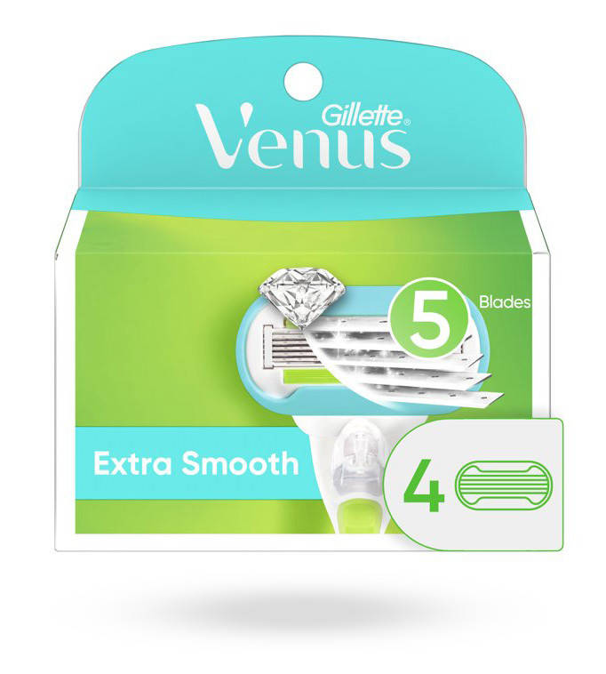 

Сменные картриджи для бритья женские (Лезвия) Venus Extra Smooth Embrace 4шт