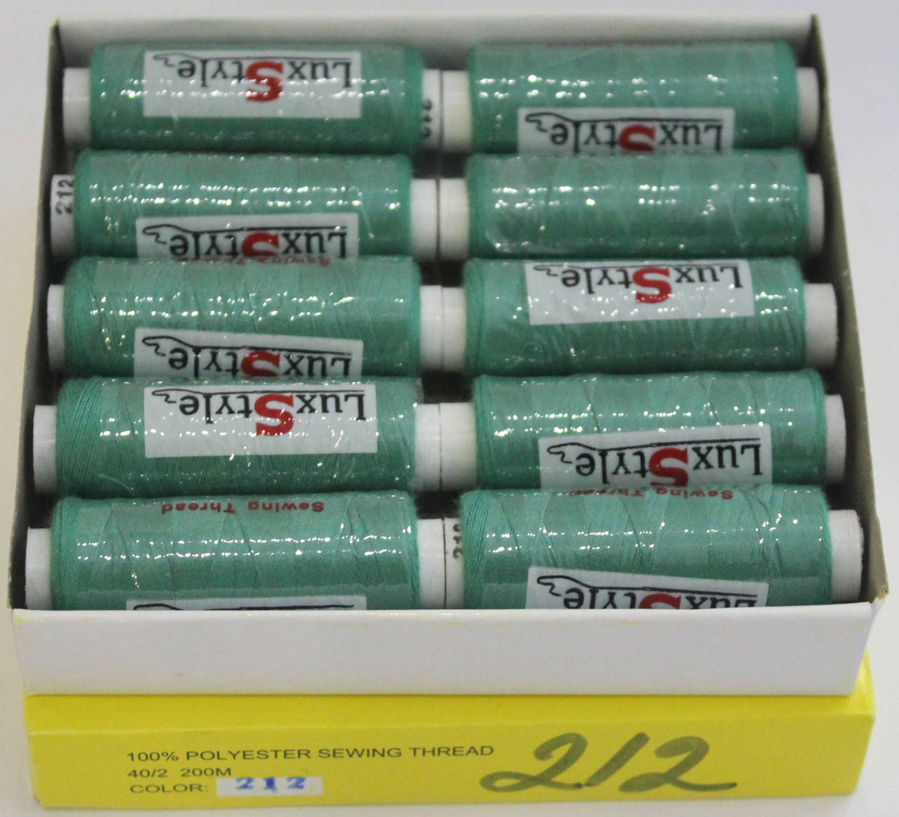 

Нитки швейные LuxStyle 40/2-200м (100% полиэстeр) №212, Разные цвета