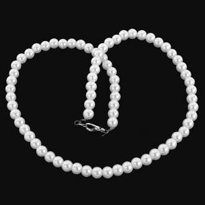 

Бусы жемчужные (короткие) Белые