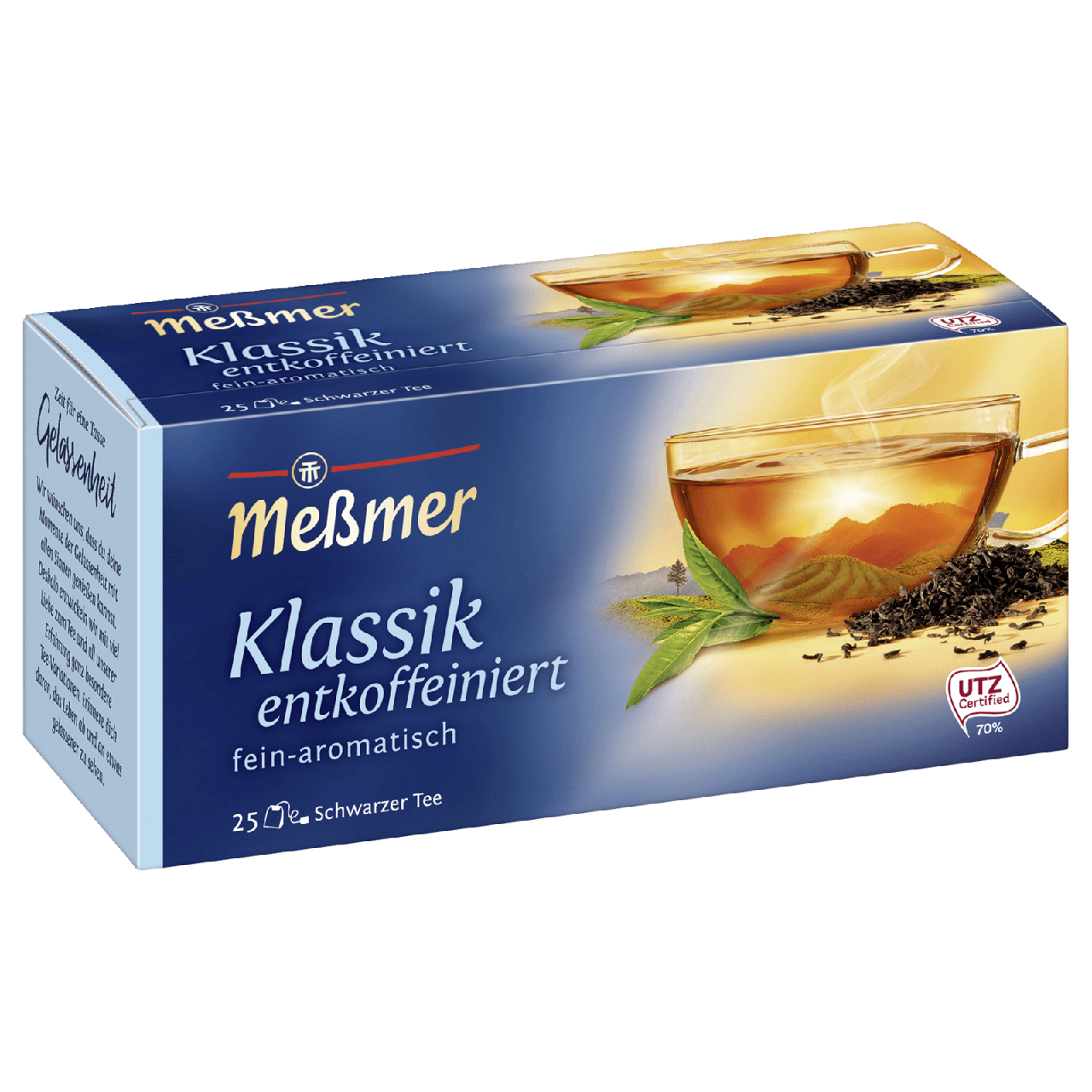

Чай Messmer Черный Байховый Без Кофеина Klassik 25s 43 g