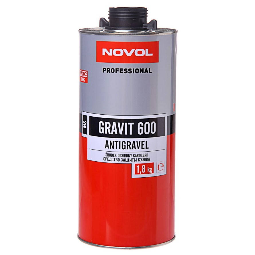 

Антигравийное покрытие Novol GRAVIT 600 MS 1.8 кг черное, Черный