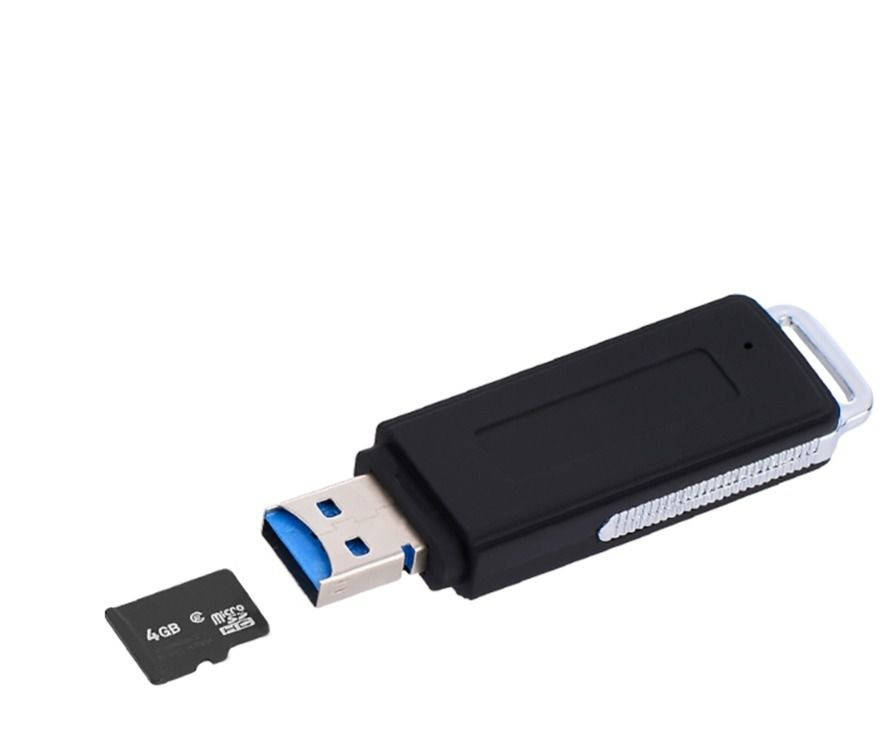 

Цифровой Диктофон в виде флешки - картридера для microSD до 128гБ