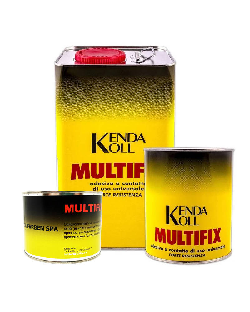 

Универсальный контактный клей MULTIFIX (наирит) 100, 400, 850, 4000 г 4000