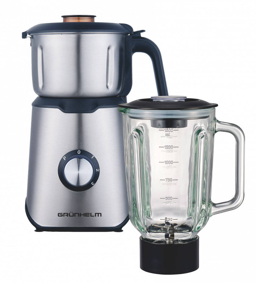 

Блендер Grunhelm EBS-1252TGS Стационарный 1200 Вт Черный/ Нержавеющая сталь