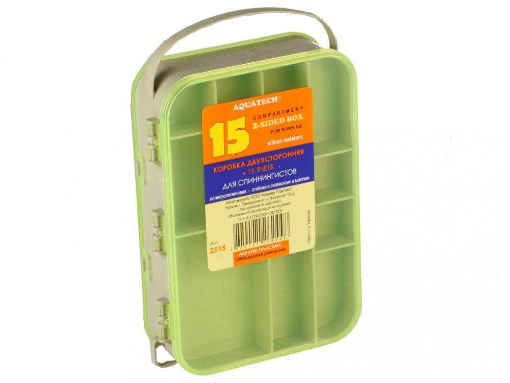

Коробка Aquatech двухсторонняя 15 ячеек (2515)